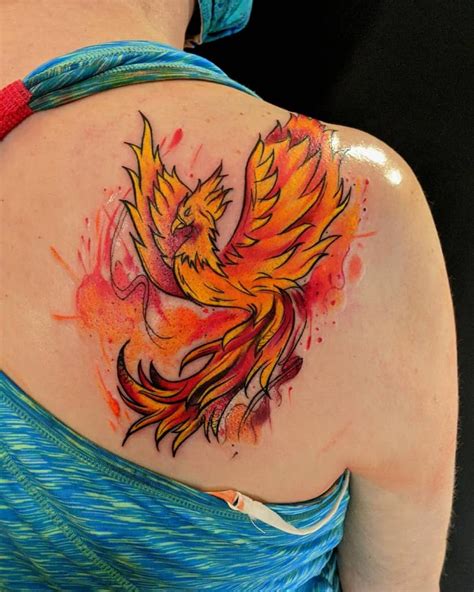 tattoo of a phoenix|best phoenix tattoo designs.